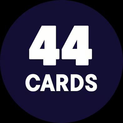 44 cards