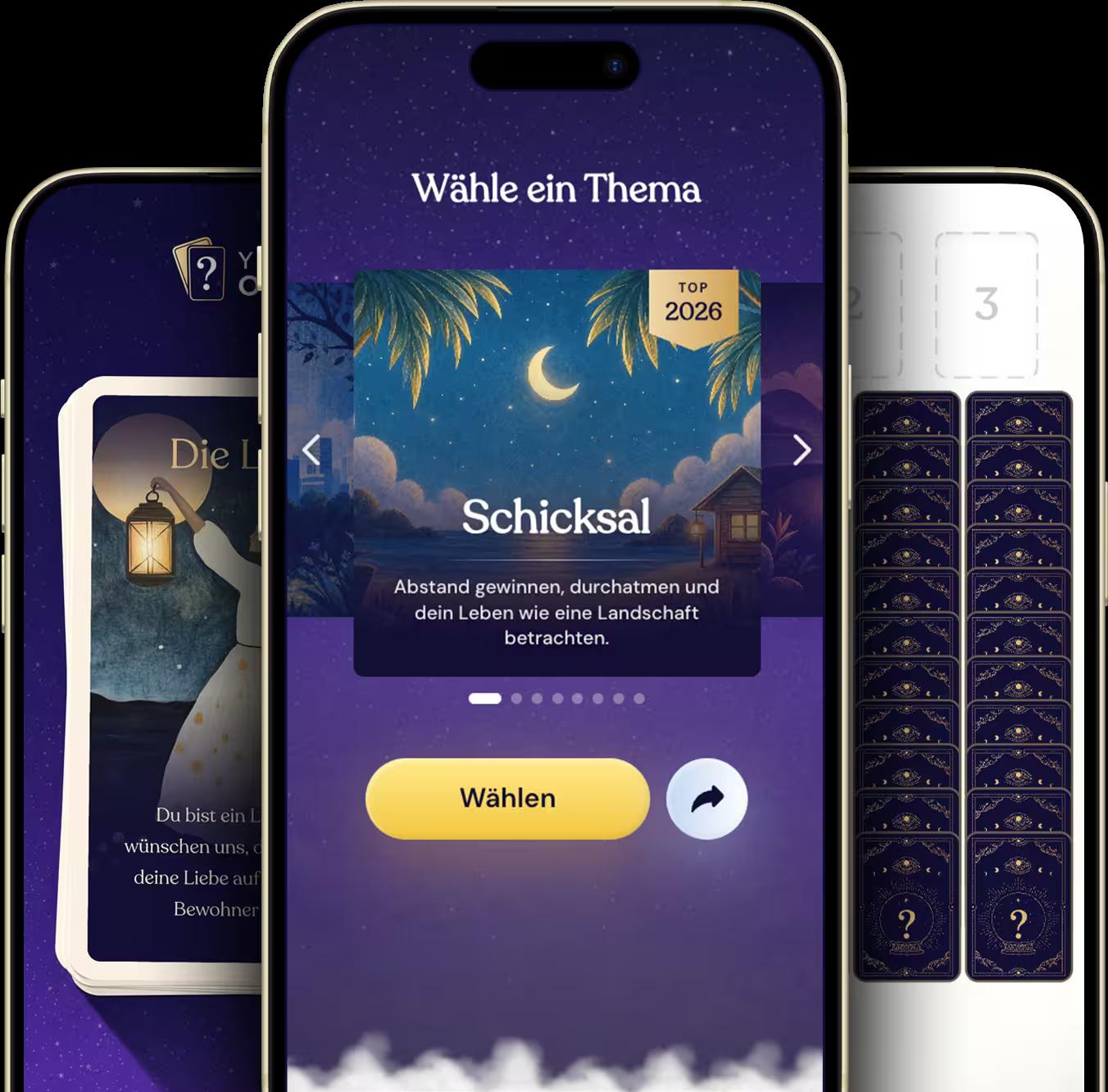 Das Orakel auf einem Smartphone