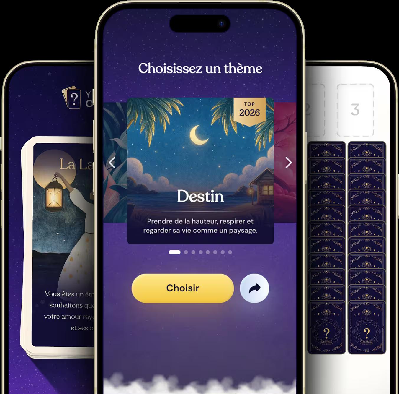 L'oracle affiché sur un téléphone